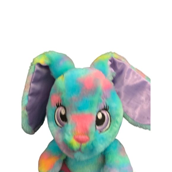 Build A Bear Smallfrys Small Frys Plush Bunny Rabbit Blue Tye Dye Die Stuffed An - Picture 4 of 4